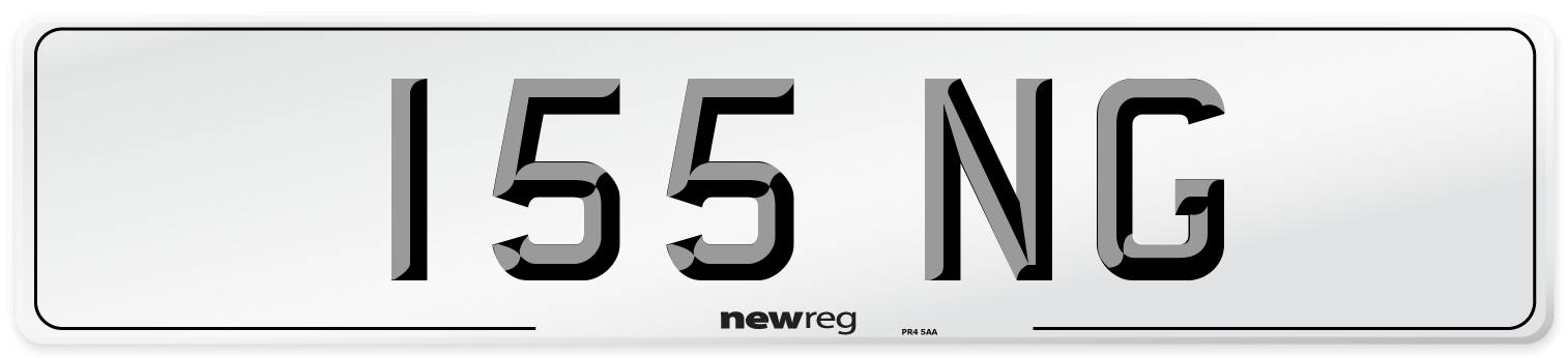 155 NG Number Plate from New Reg